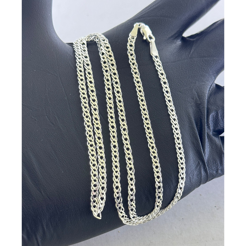 زنجیر نقره مردانه مدل دوبل کد 8.89