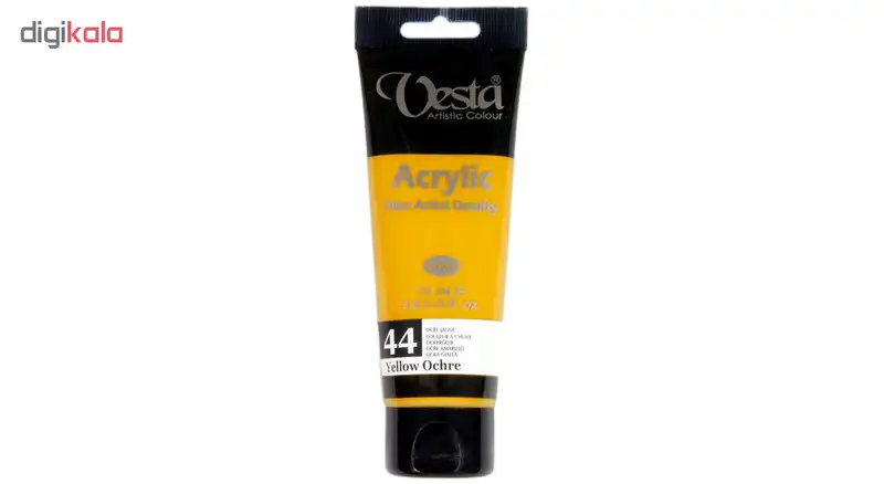 رنگ اکریلیک وستا مدل 44 Yellow Ochre حجم 75 میلی لیتر
