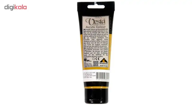 رنگ اکریلیک وستا مدل 44 Yellow Ochre حجم 75 میلی لیتر