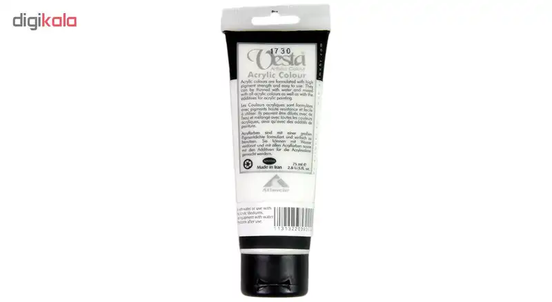 رنگ اکریلیک وستا مدل 40 Titanium White حجم 75 میلی لیتر