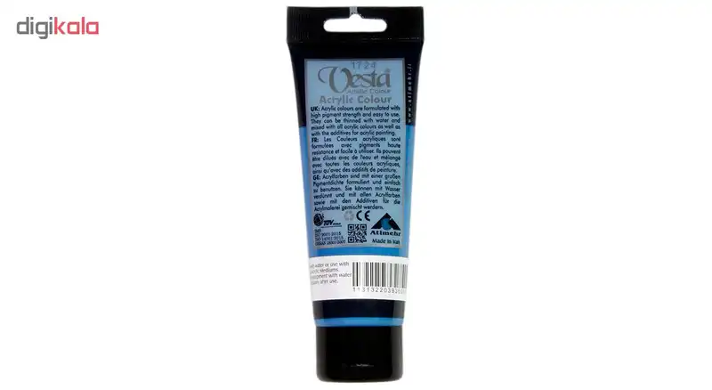 رنگ اکریلیک وستا مدل 10 Cerulean Blue Hue حجم 75 میلی لیتر