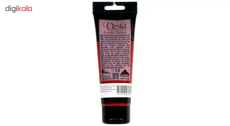 رنگ اکریلیک وستا مدل 06 Cadmium Red Deep Hue حجم 75 میلی لیتر