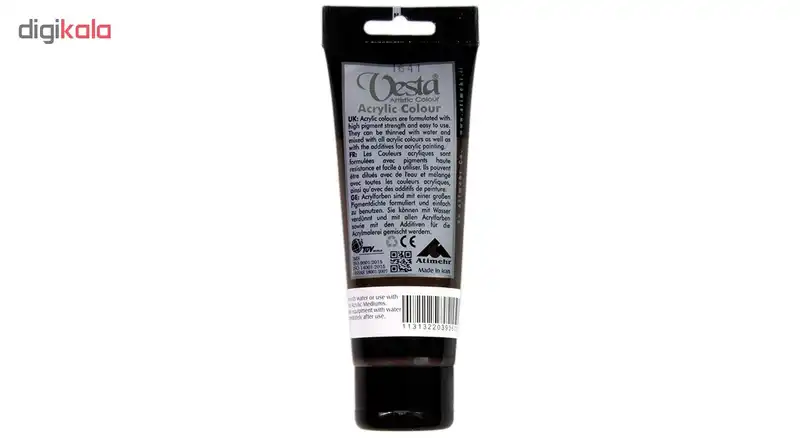 رنگ اکریلیک وستا مدل 03 Burnt Umber حجم 75 میلی لیتر