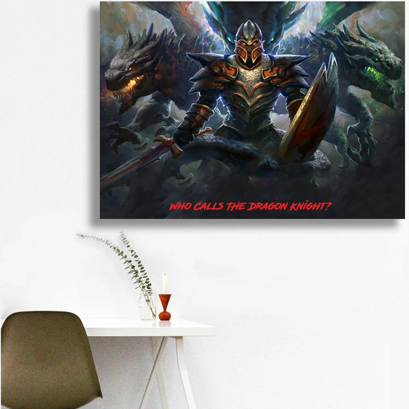 تابلو شاسی گالری استاربوی طرح Dragon Knight مدل بازی Dota 2