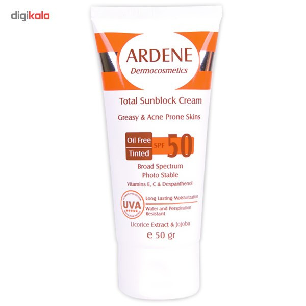 کرم ضد آفتاب رنگی آردن SPF50 کرم ضد آفتاب رنگی آردن SPF50