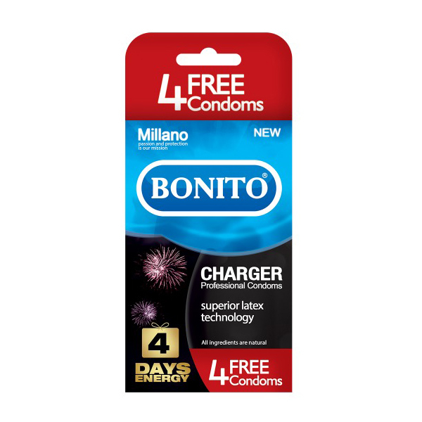 کاندوم بونیتو مدل Charger بسته ۱۶ عددی