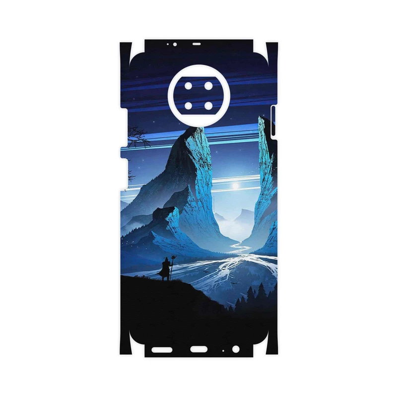 برچسب پوششی ماهوت مدل Blue Mountains Digital Art-FullSkin مناسب برای گوشی موبایل شیائومی Redmi Note 9T