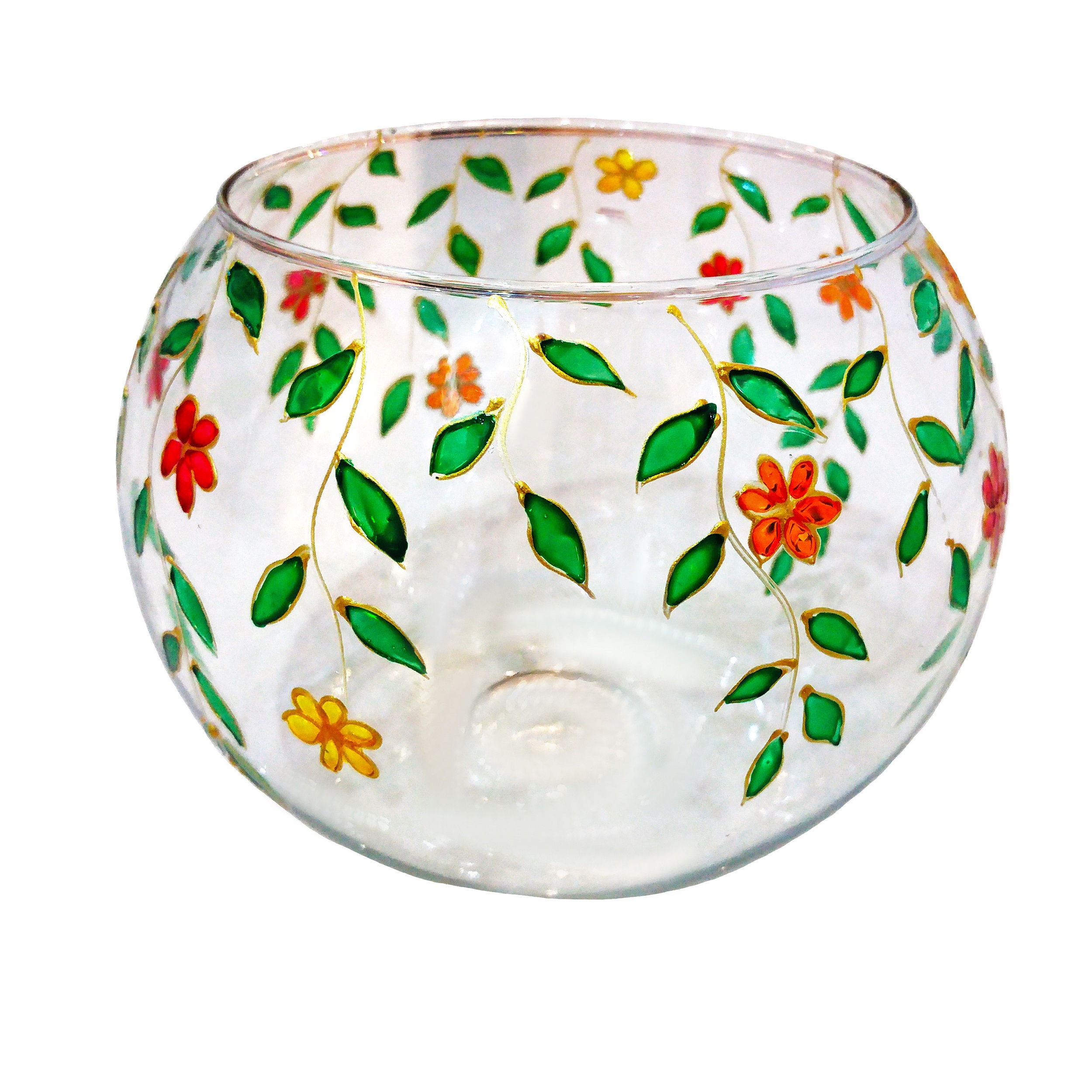 جاشمعی شیشه ای طرح پیچک کد 01