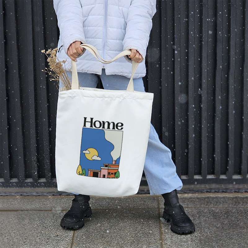 ساک خرید خندالو طرح خانه کد 7339