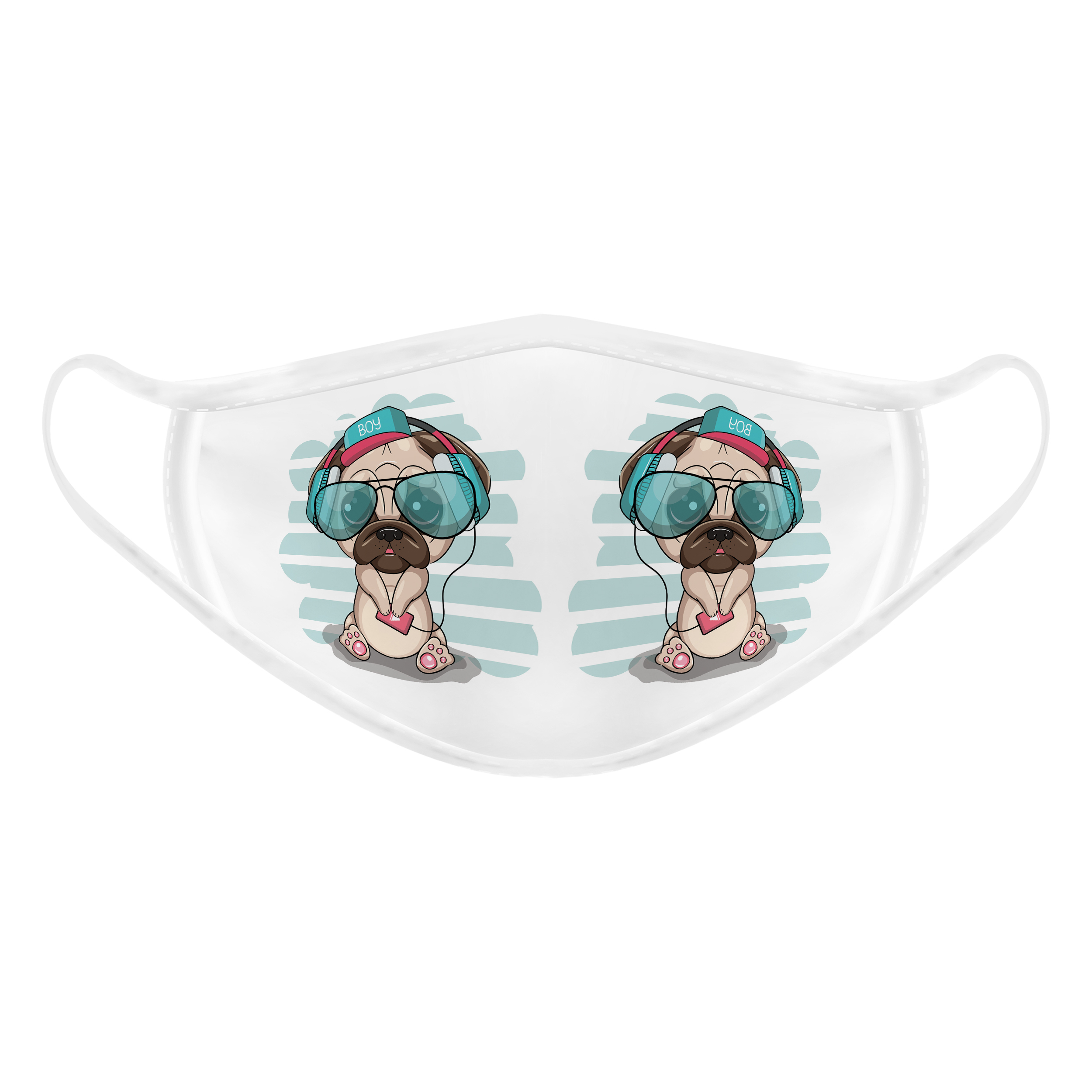  ماسک تزیینی بچگانه طرح سگ موزیک کد 617015