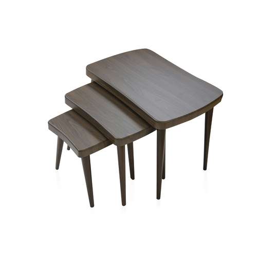 میز عسلی ویانا مدل کلاسیک کد 117GHC مجموعه 3 عددی