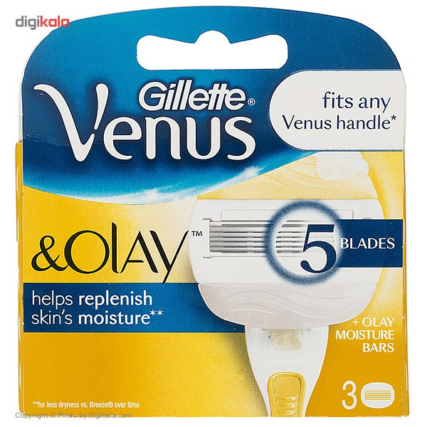 تیغ یدک ژیلت مدل Venus And Olay بسته 3 عددی
