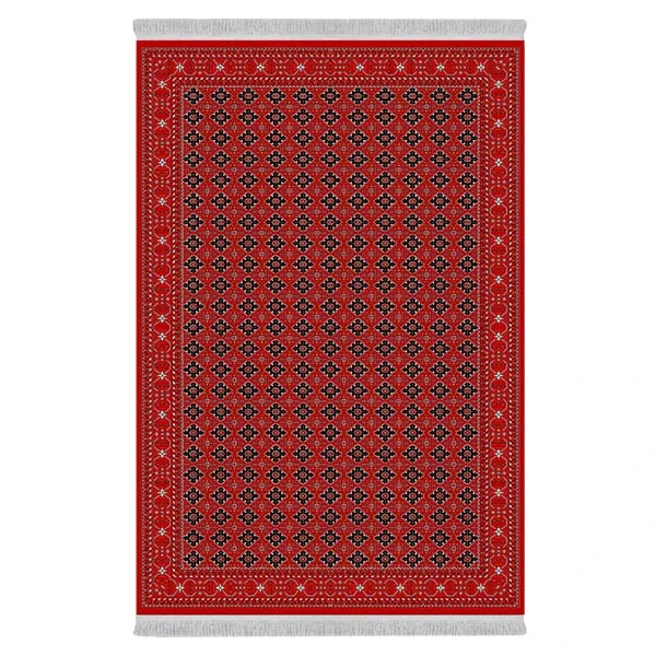 فرش پارچه‌ای دفه مدل فرشینه طرح مدرن  کد 8091