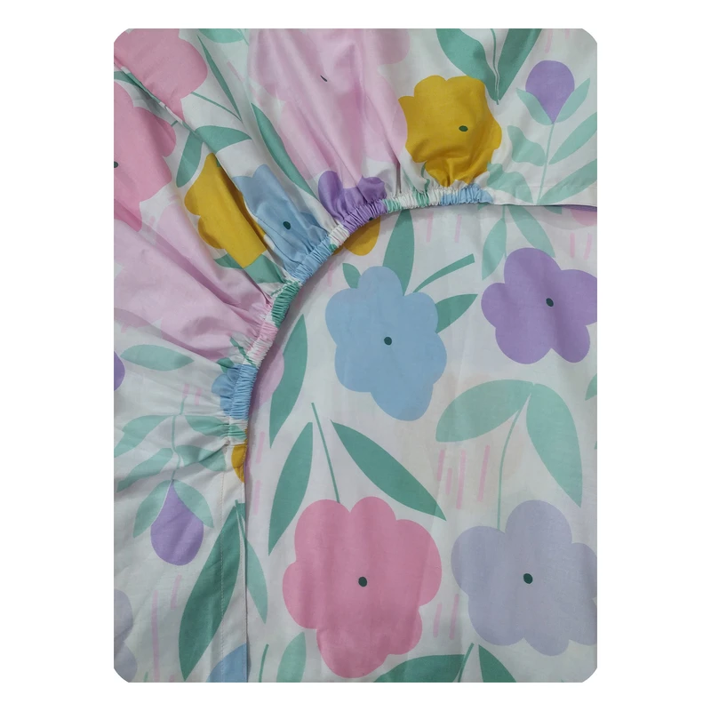 ملحفه پانیذ پود مدل اسپرینگ کد P102-1 یک نفره سایز 90x200 سانتی متر