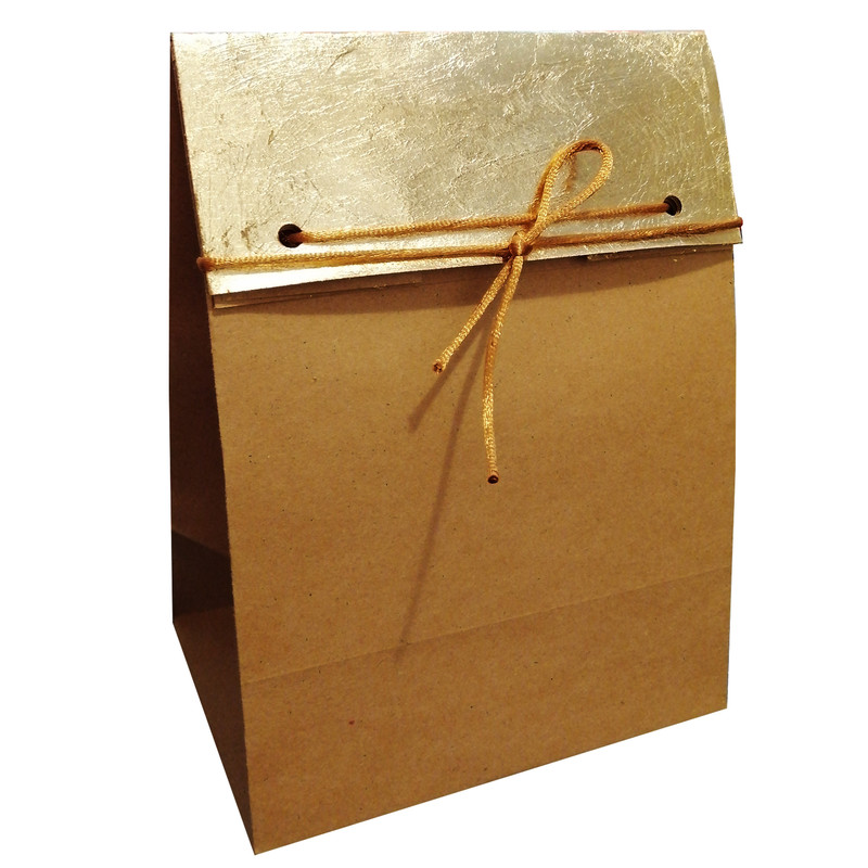 پاکت هدیه مدل تاشو ورق طلا بسته 5 عددی
