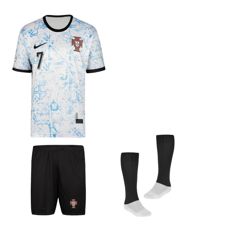 ست 3 تکه لباس ورزشی پسرانه مدل دوم پرتغال طرح رونالدو