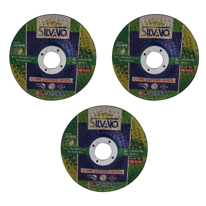 صفحه سنگ بری سیلوانو مدل 115x3 مجموعه 3 عددی صفحه سنگ بری سیلوانو مدل 115x3 مجموعه 3 عددی