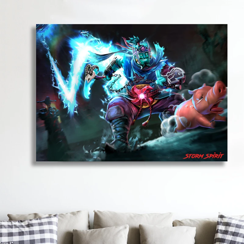 تابلو شاسی گالری استاربوی طرح Storm Spirit مدل بازی Dota 2