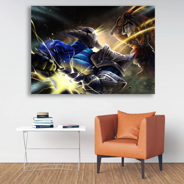 تابلو شاسی گالری استاربوی طرح Juggernaut و Sven مدل بازی Dota 2