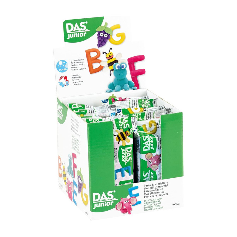 خمیر مجسمه سازی داس مدل Junior مجموعه 10 رنگ