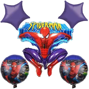 بادکنک فویلی طرح Spiderman مجموعه 5 عددی