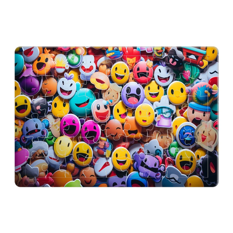 پازل 54 تکه هومرو مدل PL557 طرح انیمیشن فیلم شکلک emoji