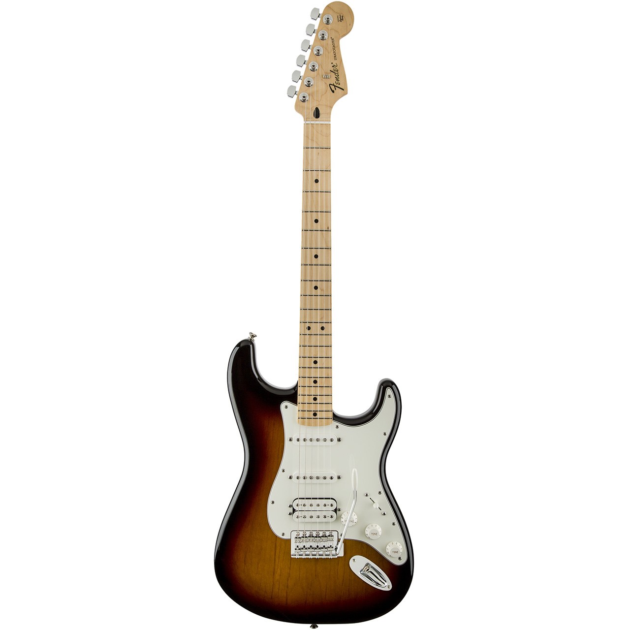 گیتار الکتریک فندر مدل Standard Stratocaster HSS MN Brown Sunburst