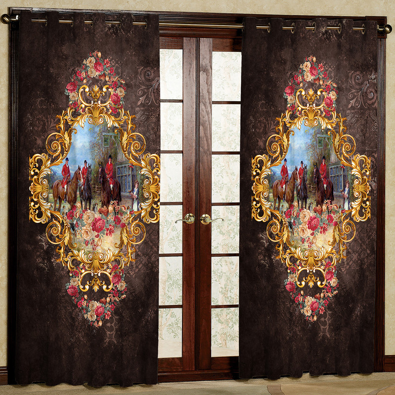 پرده مدل سوار کار هازان پانچی کد 4020 سایز 140x200 سانتی متر