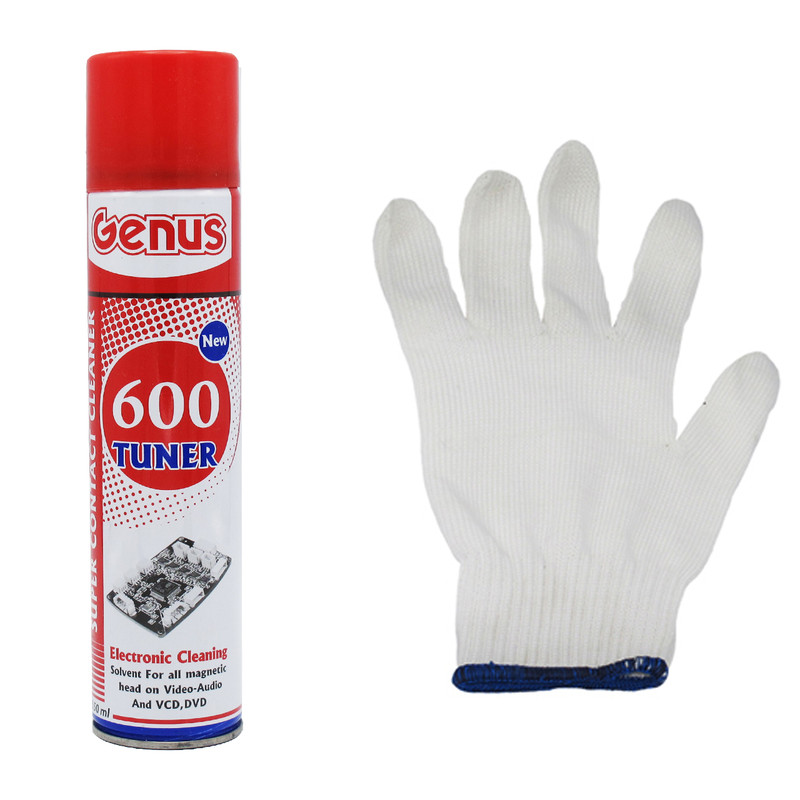 اسپری خشک مدل Genus Tuner کد 600 حجم 350 میلی لیتر به همراه دستکش ایمنی ک ک 24