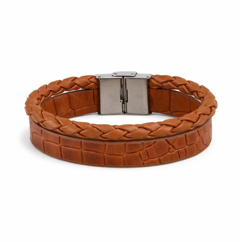 دستبند چرمی چرم یلسان مدل نات لوم کد 220-PRM-02