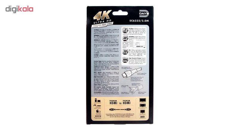 کابل HDMI دایو مدل SC6332 طول 2 متر 1