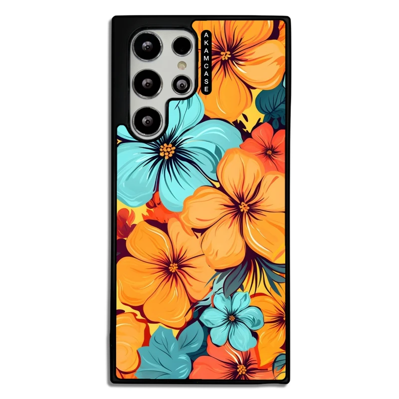 کاور آکام مدل AMC-WSGS22U-FLOWERS-38 مناسب برای گوشی موبایل سامسونگ Galaxy S22 Ultra