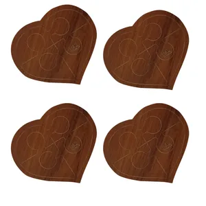 زیر لیوانی مدل قلبی کد c34 بسته 4 عددی