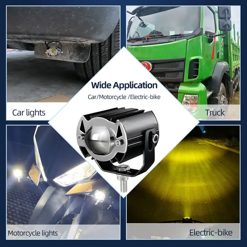 پرژکتور دو کنتاکت خودرو طرح نقطه ای مدل Spot Light بسته دو عددی