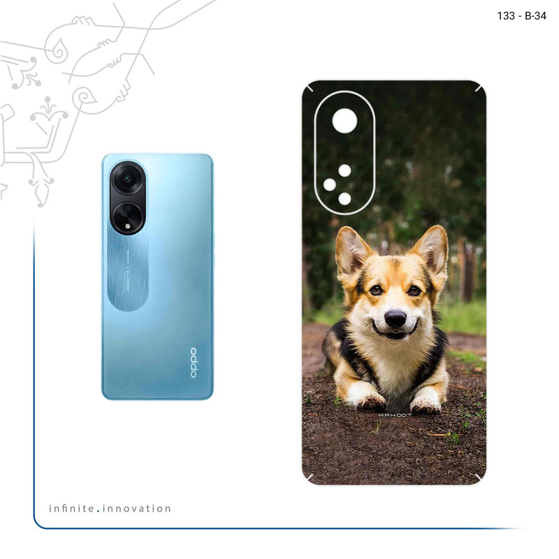 برچسب پوششی ماهوت مدل Dog_2 مناسب برای گوشی موبایل اپو A98