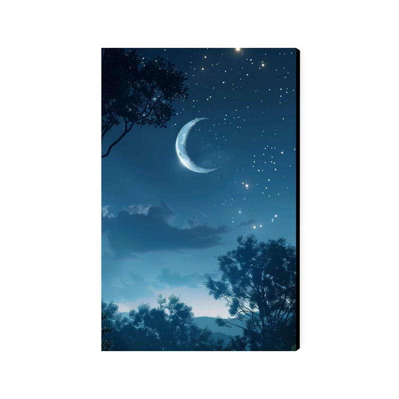 تابلو شاسی عرش مدل فانتزی منظره آسمان و ماه کد As5201