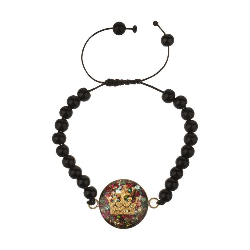 دستبند زنانه طرح کینگ مدل mr9