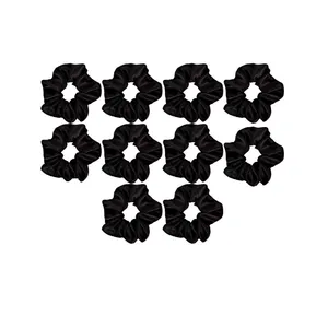 کش مو زنانه مدل اسکرانچی ساتن کد 00100 بسته 10 عددی