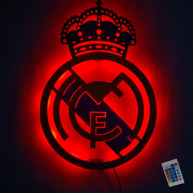 چراغ دیواری طرح رئال مادرید