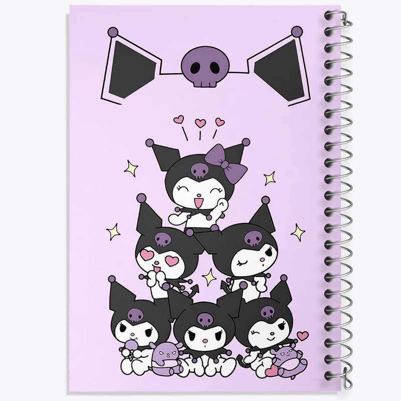 دفتر مشق 100 برگ خندالو طرح کرومی (Kuromi) کد N4199