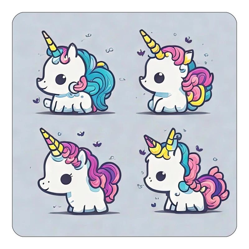 مگنت کاکتی طرح اسب تک شاخ و یونیکورن مدل mp30573