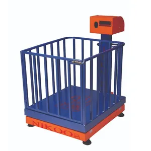باسکول دیجیتال نیکو مدل دامکش قفس دار پایه دار با ظرفیت حداکثر 750 کیلوگرم