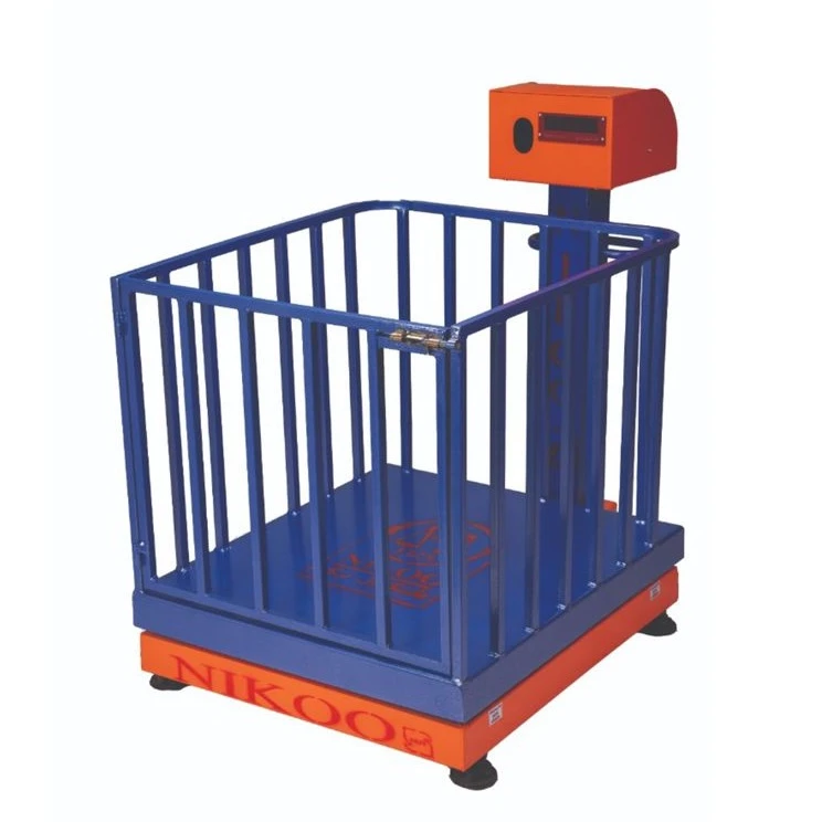 باسکول دیجیتال نیکو مدل دامکش قفس دار پایه دار با ظرفیت حداکثر 750 کیلوگرم