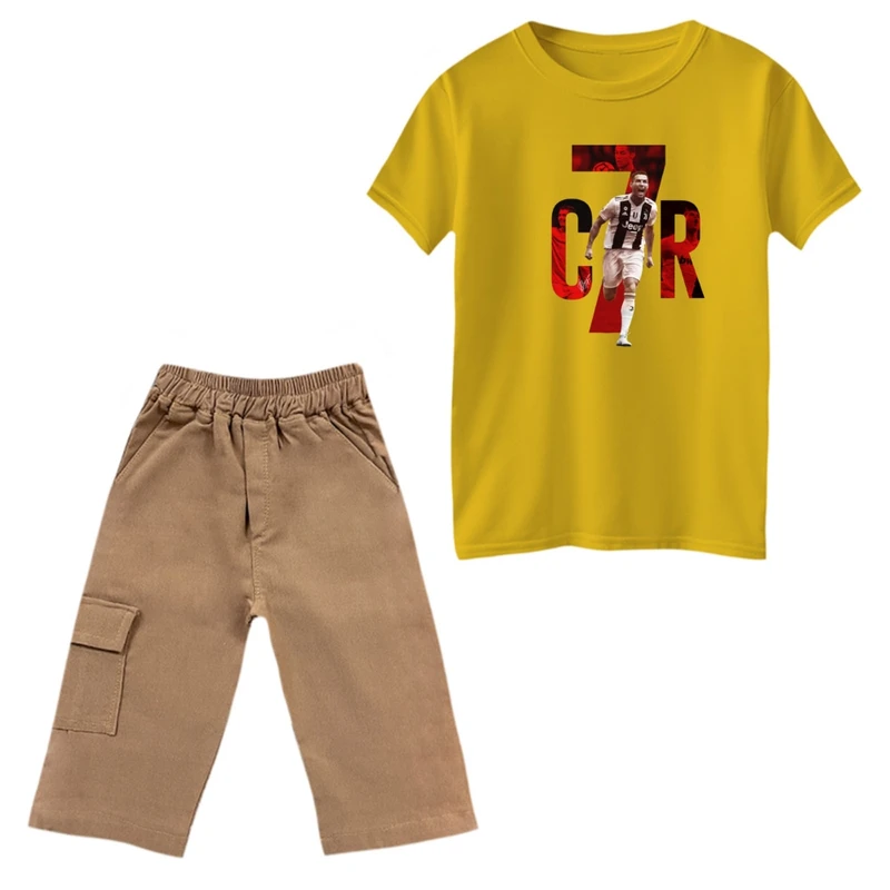 ست تی‌شرت و شلوارک پسرانه مدل رونالدو کد 6