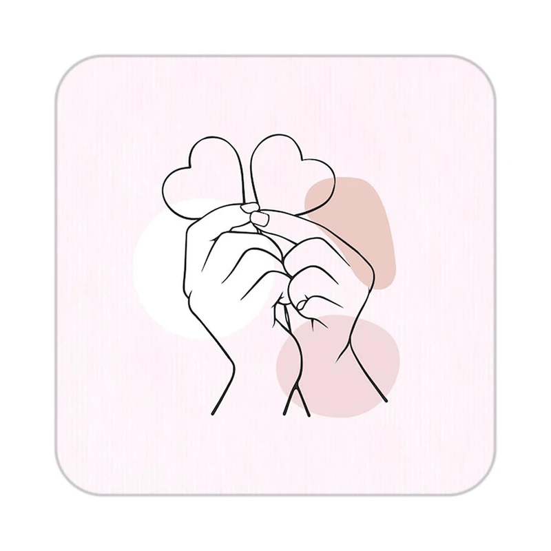 زیر لیوانی کاکتی طرح عاشقانه مدل mp37165