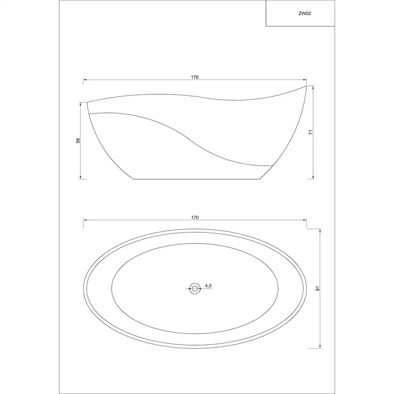 وان حمام زنو مدل TIDAL (ZW02)