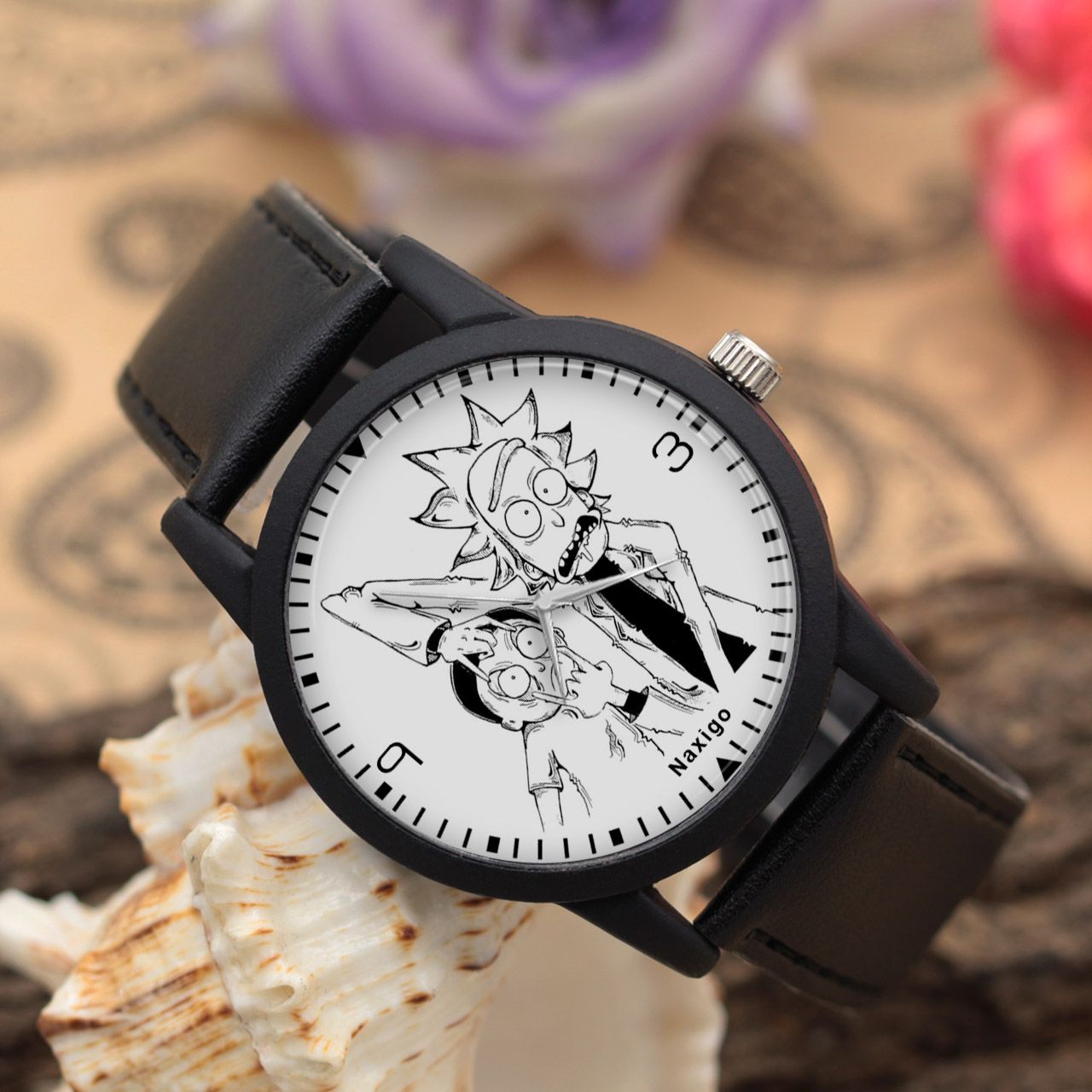 ساعت مچی عقربه ای ناکسیگو طرح Rick and Morty کد LF4240 -  - 3