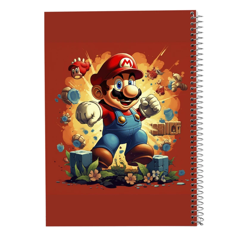 دفتر لیست خرید 50 برگ مدوپد مدل سوپرماریو super mario کد DF2891