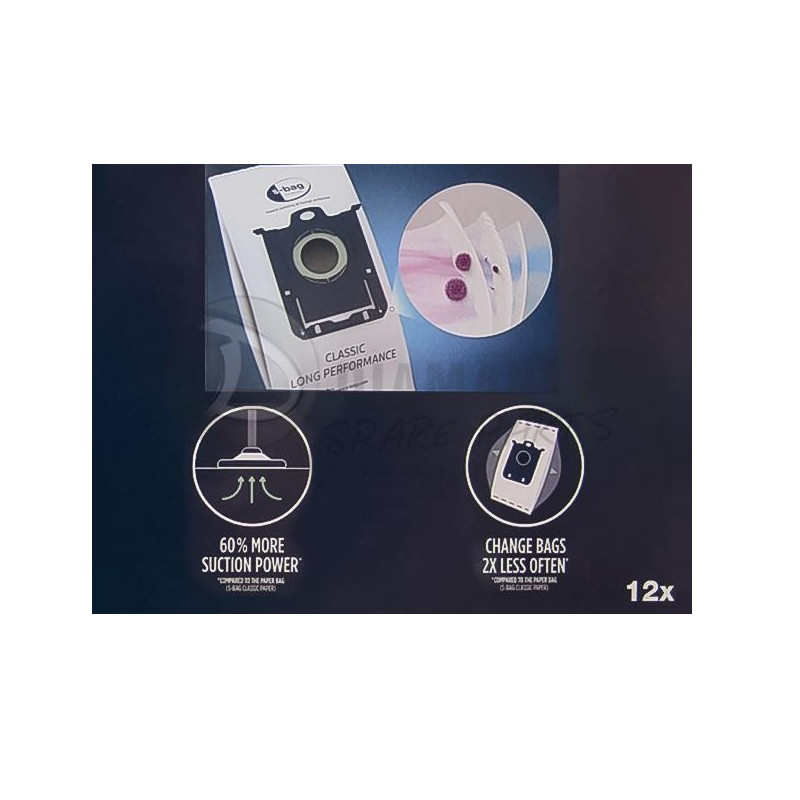 پاکت جاروبرقی اس-بگ مدل GR201S مجموعه 4 عددی