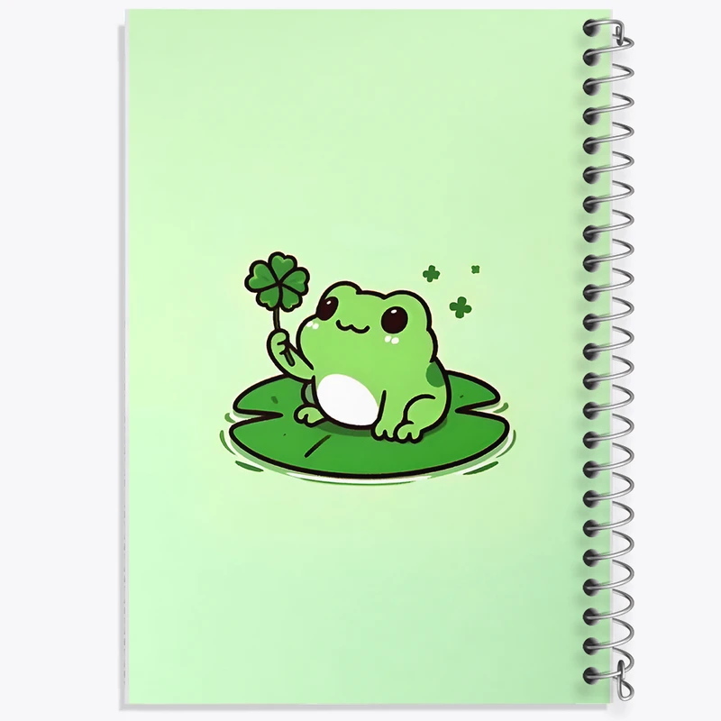 دفتر مشق 100 برگ خندالو طرح قورباغه ی بامزه کد N5265